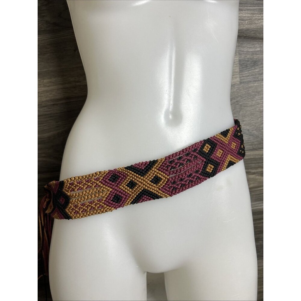 Bohemian Hand Woven Boho Style Corded Belt Colourful